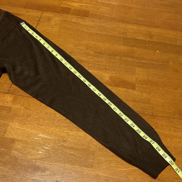 Steve Harvey Celebrity Edition Mens Size 2XTL Brown Grandpa Core Sweater Stripes - Picture 12 of 12